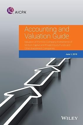 Accounting and Valuation Guide: Valuation of Portfolio Company Investments of Venture Capital and Private Equity Funds and Other Investment Companies
